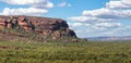 Panoramic view of Nourlangie Rock Burrungkuy from Nawurlandja Lookout. Sacred aboriginal place. Kakadu national park, Northern