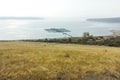 Panoramic view of Ogosta Reservoir, Bulgaria