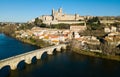 Panoramic view of Beziers, France Royalty Free Stock Photo