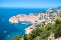 A panoramic view of an old city of Dubrovnik