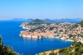 Panoramic view of old city, Dubrovnik Croatia Royalty Free Stock Photo