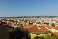 Panorama of Nice opening from the Castle hill, France Royalty Free Stock Photo