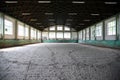 Panoramic view of an old fashioned riding hall