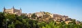 Panoramic view of  old historical center of the city Toledo, Spain Royalty Free Stock Photo