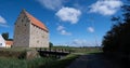 Panoramic view of the old medieval stone keep called Glimmingehus in SkÃÂ¥ne, Sweden