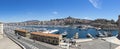 Panoramic view of Old Port in Marseille, France Royalty Free Stock Photo