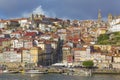 Panoramic view of Old Porto Oporto city and Ribeira, Portugal Royalty Free Stock Photo