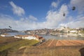 Panoramic view of Old Porto Oporto city and Ribeira, Portugal Royalty Free Stock Photo