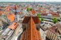Panoramic view of the Old Town architecture of Munich, Bavaria, Germany Royalty Free Stock Photo