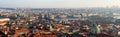 Panoramic view of old town with Charles Bridge in Prague. Czech Republic Royalty Free Stock Photo
