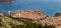 Panoramic view of the old town Dubrovnik in Croatia Royalty Free Stock Photo