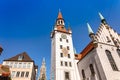 Panoramic view of Old Town Hall at Marienplatz Square in Munich, Bavaria, Germany Royalty Free Stock Photo