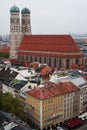Panoramic view of the old town of Munich Royalty Free Stock Photo