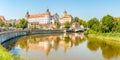 Panoramic view at the Old Town of Neuburg an der Donau - Germany