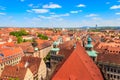 Panoramic view of old town of Nuremberg in Germany Royalty Free Stock Photo