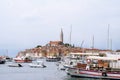 Panoramic view on old town Rovinj