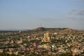 Panoramic view of the old town of Tbilisi from Narikala fortress Royalty Free Stock Photo