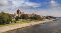 Panoramic view of old town in Torun, Poland. Royalty Free Stock Photo