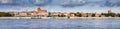 Panoramic view of old town in Torun on Vistula bank, Poland. Royalty Free Stock Photo