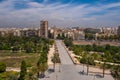 Panoramic view of old town of Valencia