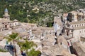 Panoramic view of old townhouses in Baroque city Ragusa, UNESCO World Heritage Site. Sicily, Italy.