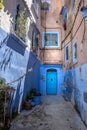 Panoramic view of the old traditional entrance to the house. Royalty Free Stock Photo