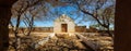 Panoramic view of the oldest chapel, XVII century, Maio Island, Cape Verde