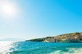 Panoramic view on one of many harbors of a small town Postira - Croatia, island Brac Royalty Free Stock Photo