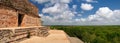 The panoramic view from one of the most beautiful pyramids in th Royalty Free Stock Photo