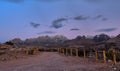 Panoramic view of the Organ Mountains in New Mexico Royalty Free Stock Photo