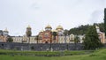 Panoramic view of orthodox monastery in Novy Afon, Abkhazia