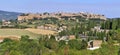 Panoramic view of Orvieto surrounded by a beautiful green landscape