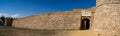 Panoramic view of Othello Castle in the old town of Famagusta.