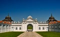 Panoramic view out of a baroque gate Royalty Free Stock Photo