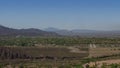 Panoramic view of the outskirts of the city of Mendoza in Argentina