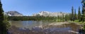 Panoramic view of Ouzel lake Royalty Free Stock Photo