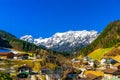 panoramic view ovee the village opf Ramsau next to Berchtesgaden, Bavaria