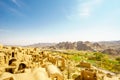Panoramic view over ancient city of Karanaq by Yazd