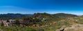 Panoramic view over Artenara village Royalty Free Stock Photo
