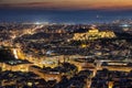 Panoramic view over Athens, Greece Royalty Free Stock Photo