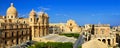 Panoramic view over the Baroque town of Noto, Sicily, Italy Royalty Free Stock Photo