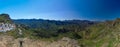 Panoramic view over Caldera de Tejeda from Atrenara village Royalty Free Stock Photo