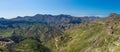 Panoramic view over Caldera de Tejeda from Atrenara village Royalty Free Stock Photo