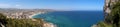 Panoramic view over Calp (Spain) Royalty Free Stock Photo