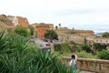 Panoramic view over the city of Cagliari, capital of Sardinia, Italy view from Belvedere de la Cittadella