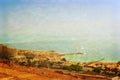 Panoramic view over the Dead sea