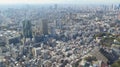 Panoramic View Over Downtown Tokyo, Japan Royalty Free Stock Photo