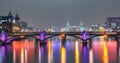 London Bridge, River Thames and the Towers of London Royalty Free Stock Photo