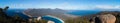 Panoramic view over Freycinet NP and Wineglass Bay from the top of Mt Amos.