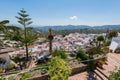 Panoramic view over Frigiliana village, Malaga, Spain